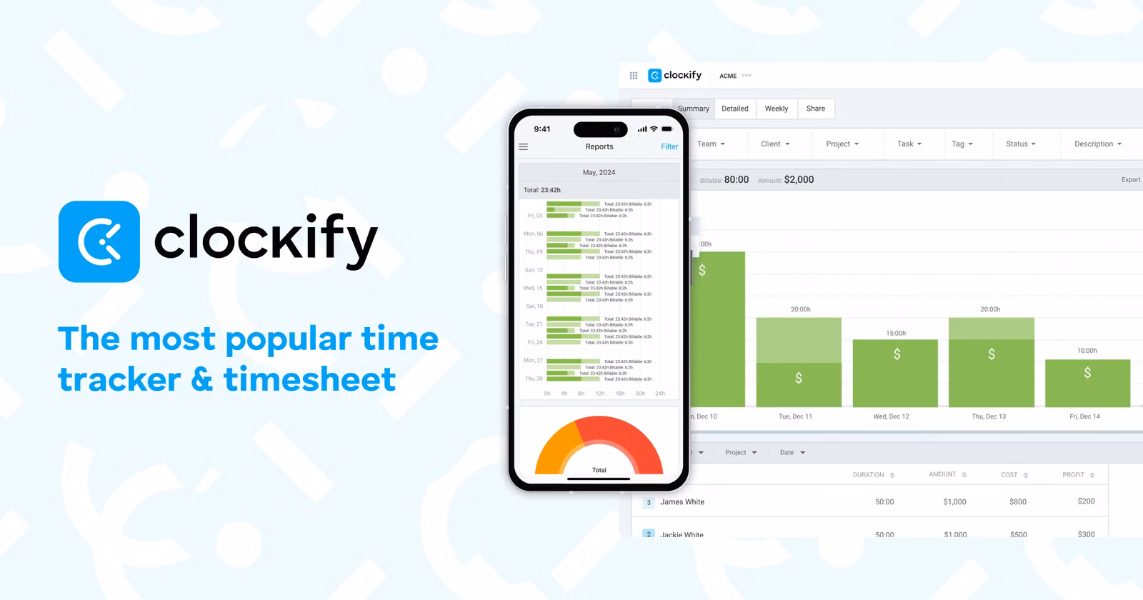 Clockify productivity stack