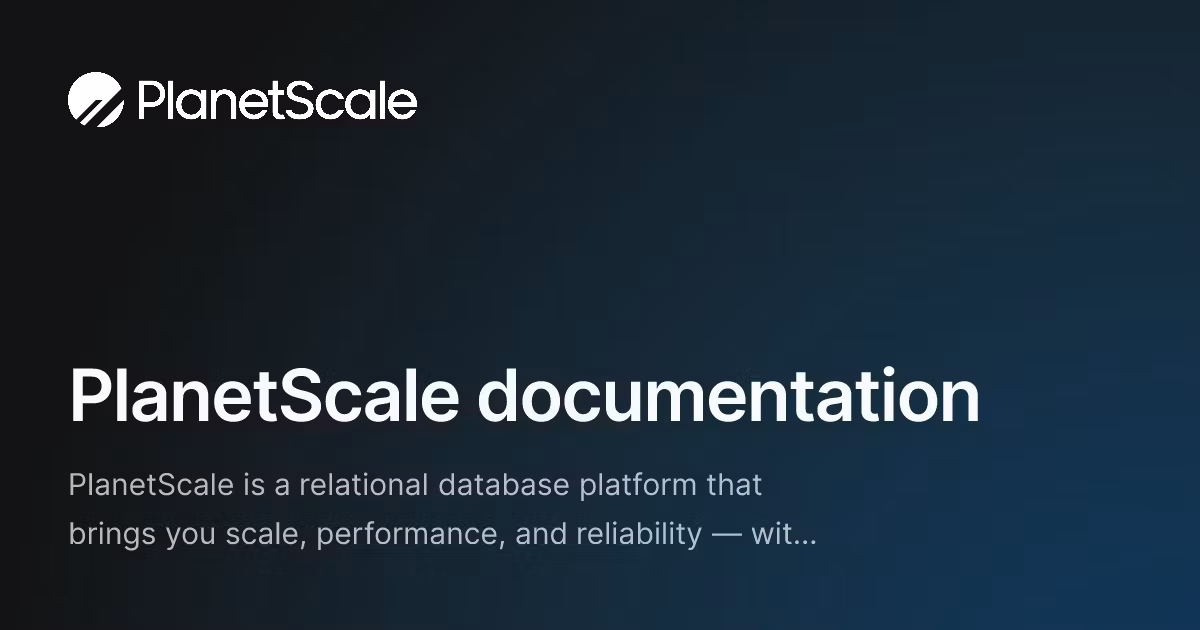 PlanetScale gallery image 1