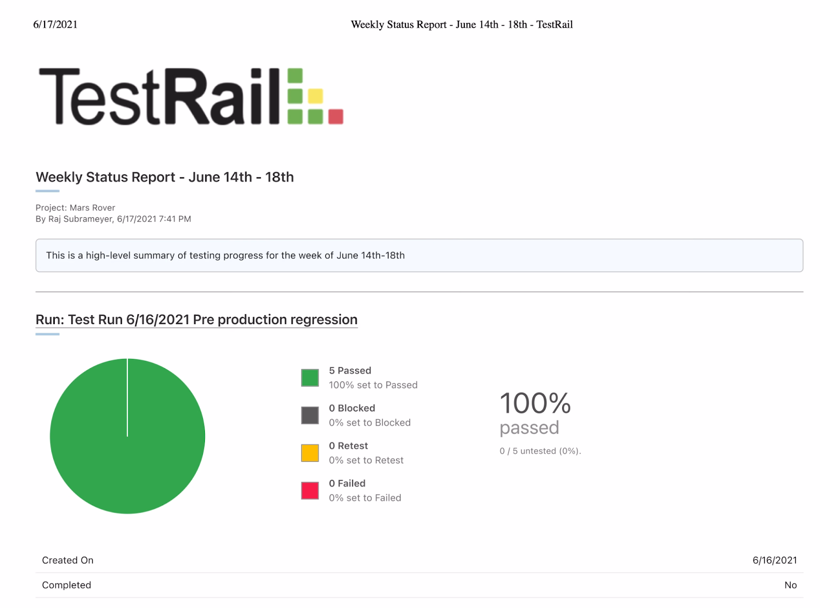 TestRail gallery image 1